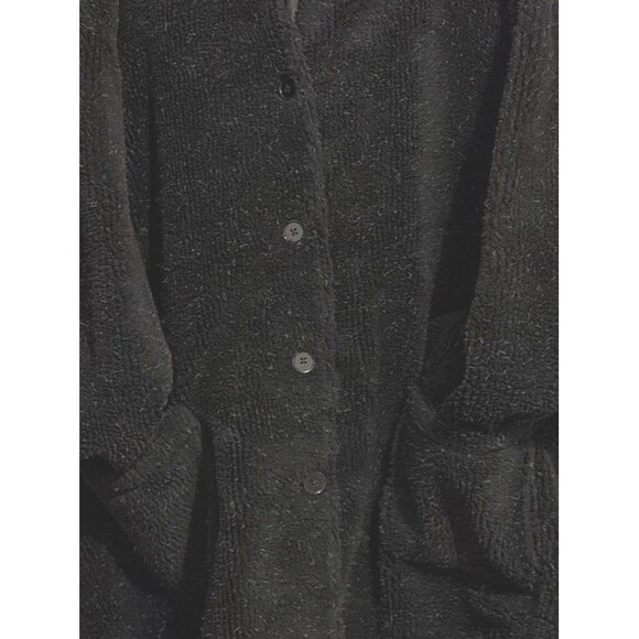 Women Within Plus Size 4X 34/36 Black Coat Button Down W/Hood Fall Winter Jacket - Picture 7 of 9